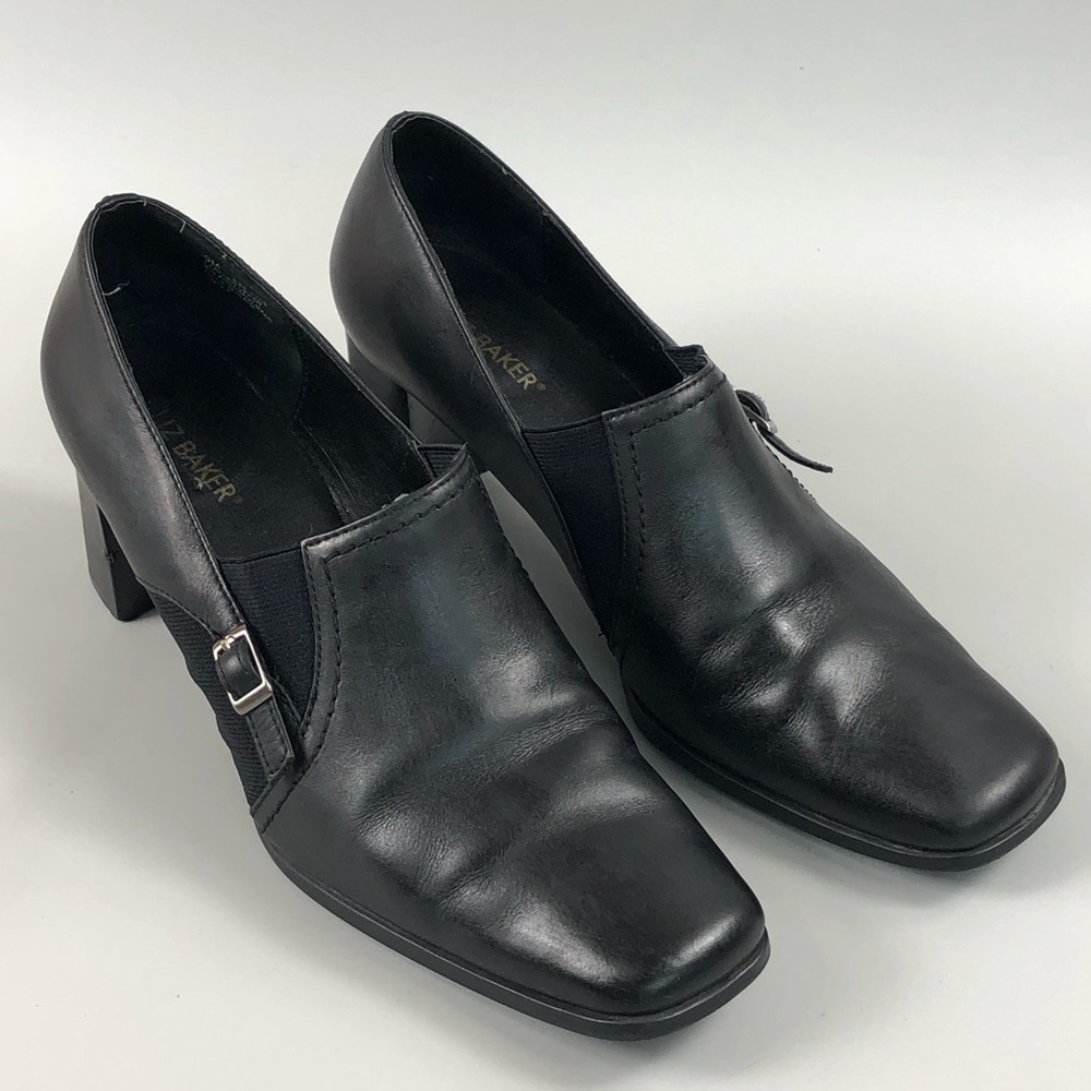 Liz Baker Women’s Black Ankle Heeled Bootie Size 9M
